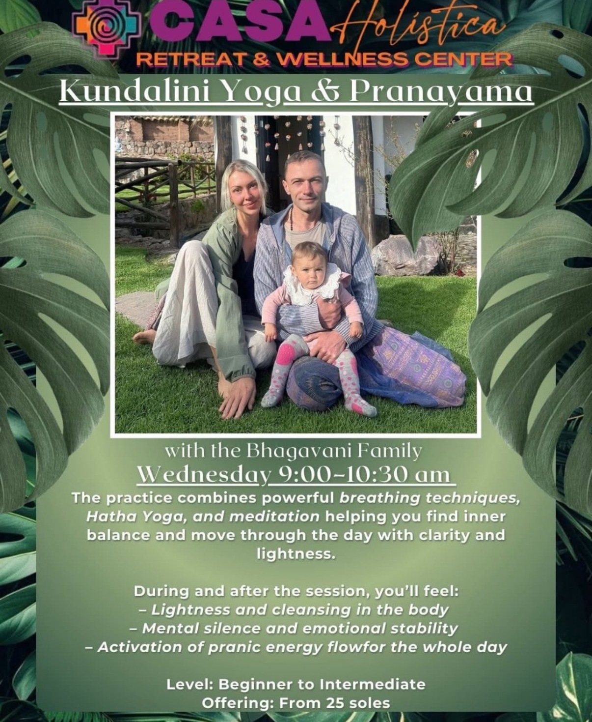 Kundalini Yoga & Pranayama at Casa Holística